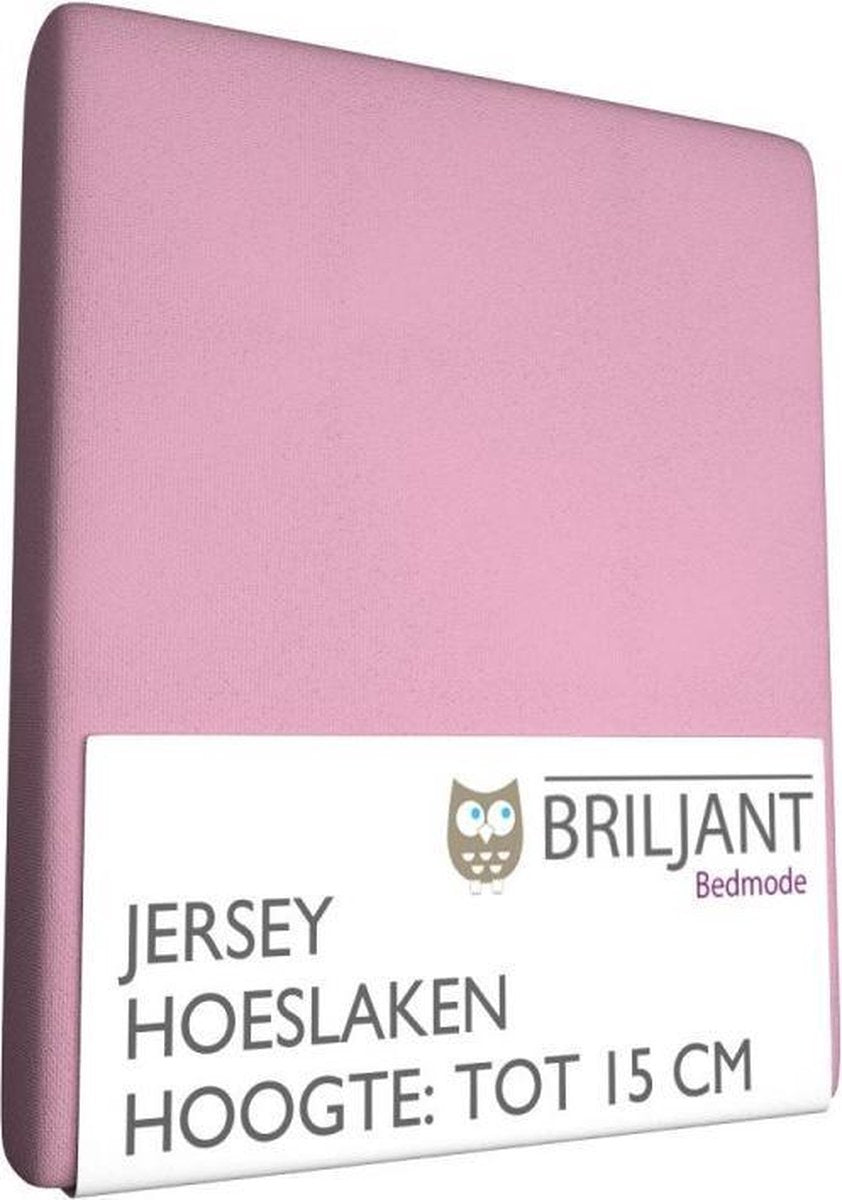 Jersey kinder hoeslaken - Licht Roze - Wiegje (40x80 cm)