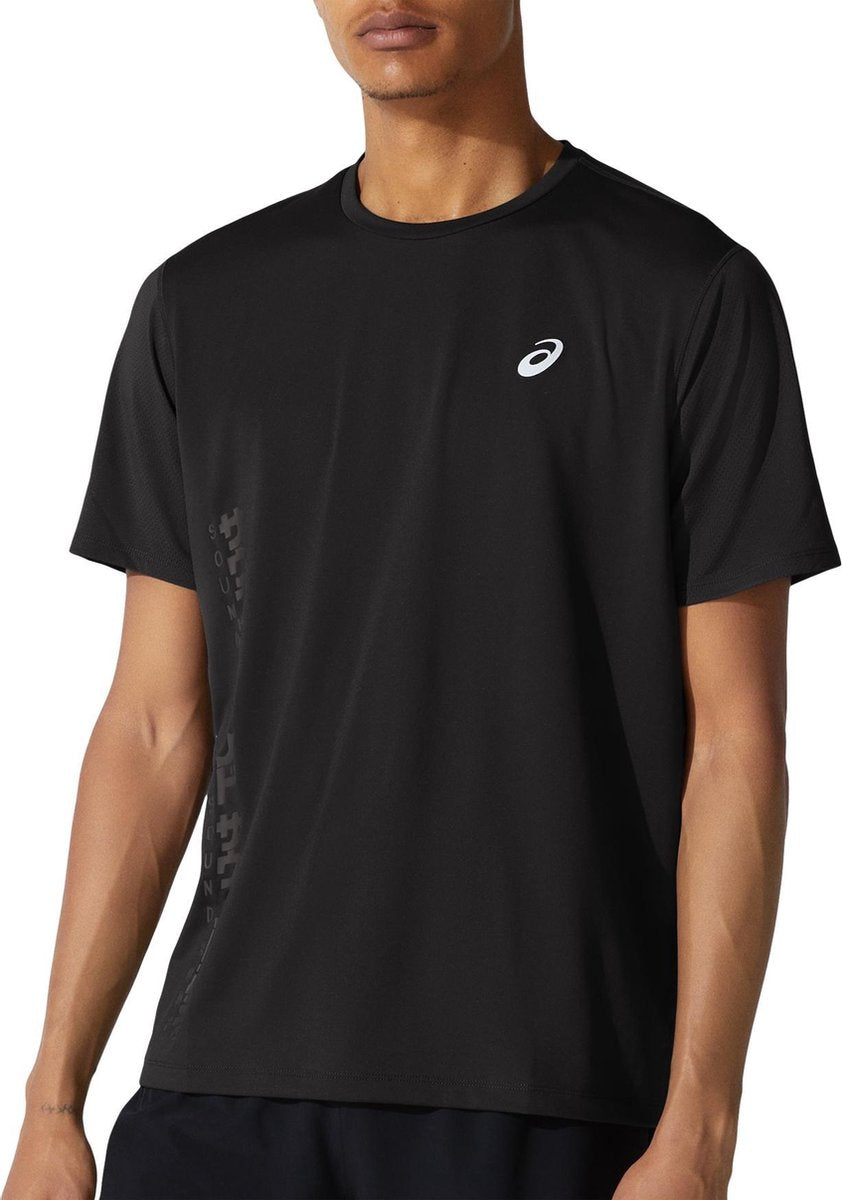 Asics Asics SMSB Sportshirt - Maat M  - Mannen - zwart