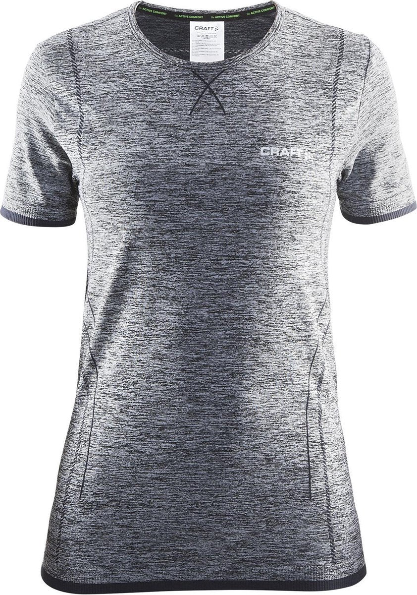 Craft Active Comfort Roundneck Ss Sportshirt Dames - Black