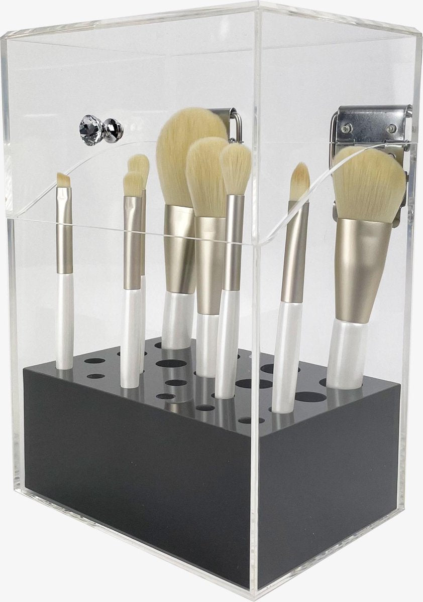 Make-up kwastenhouder Nina | Beautybox | Make-up organizer | Organizer | Kwasten organizer | Brushes holder | Kwastenhouder | Cosmetica opbergdoos | Kwasten houder | Kwasten opbergen | Houder voor make-up kwasten | Cosmetica organizer | Pennenbakje