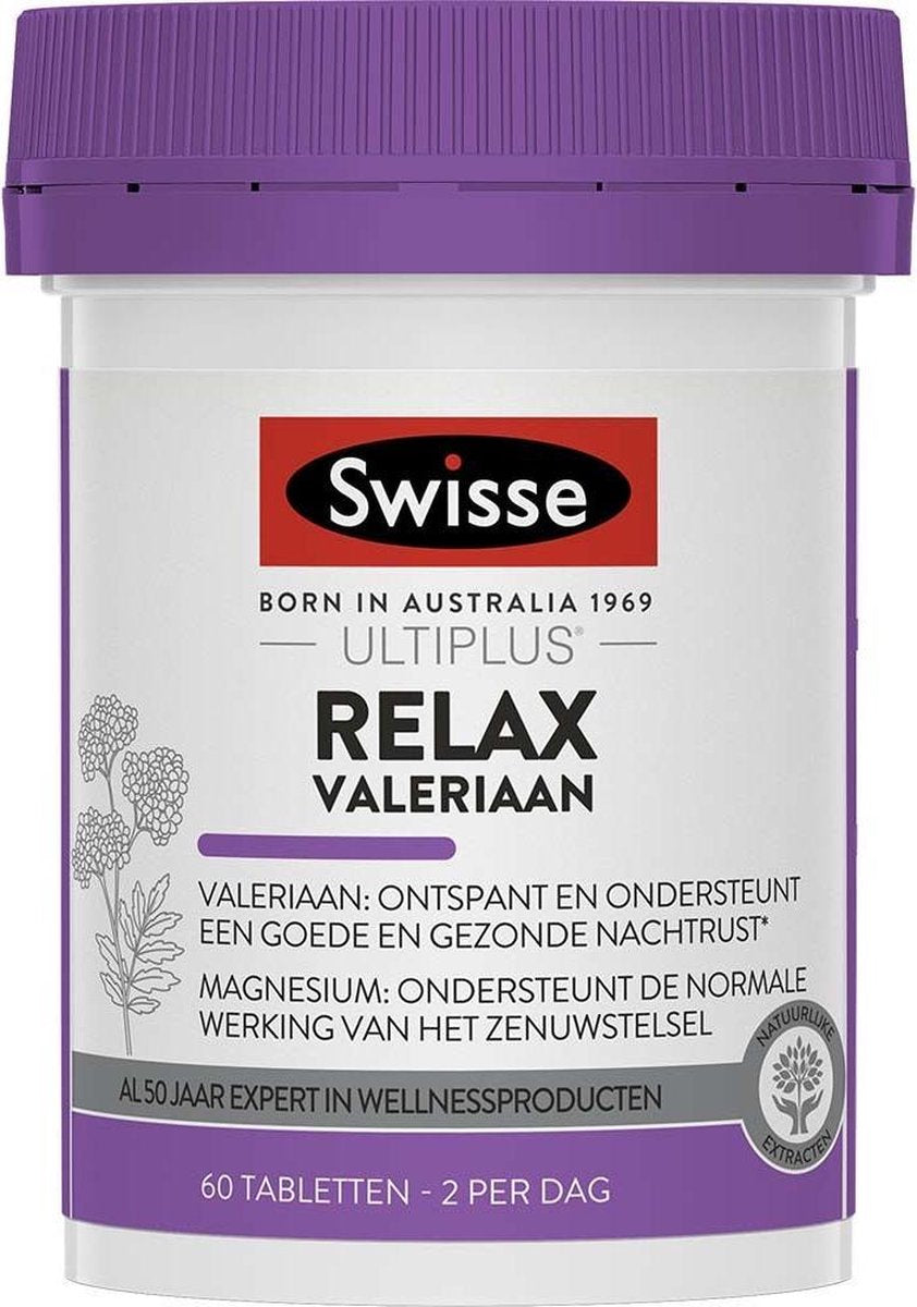 Swisse Relax Valeriaan 60 tabletten