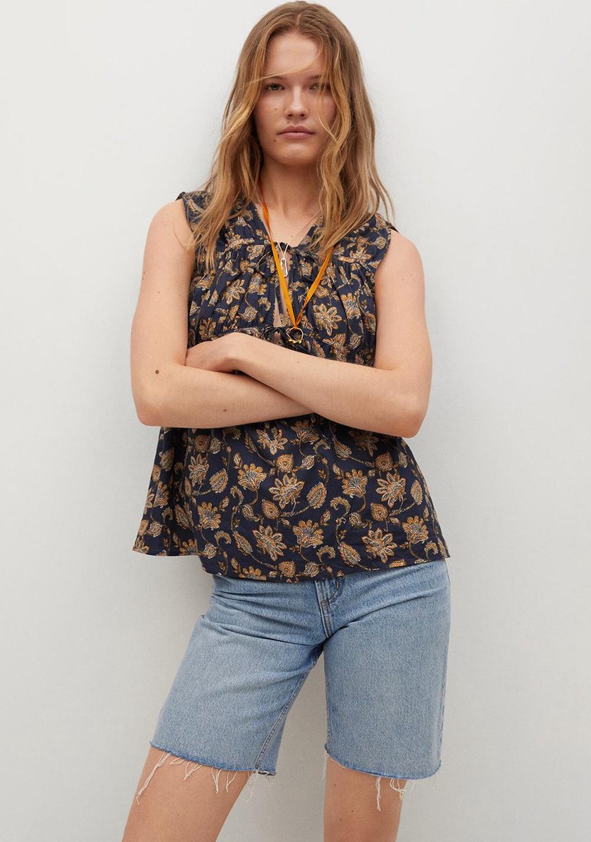 Bedrukte Katoenen Blouse 17040180 99