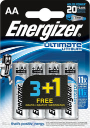 Energizer Lithium 3+1 AA pack