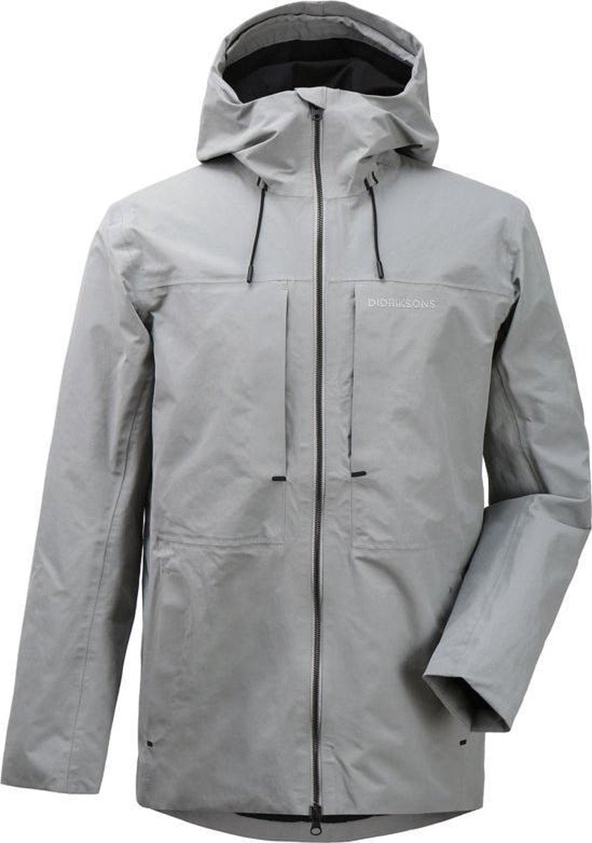 Didriksons Ove Usx Jkt Outdoorjas Heren - Stone Grey - Maat XL
