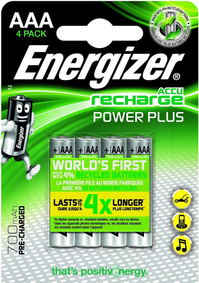 Energizer ENR Recharge Power Plus 700 AAA BP4