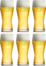Libbey Bierglas Pilsner - 400 ml / 40 cl - set van 6 - hoge kwaliteit - groot formaat - vaatwasserbestendig