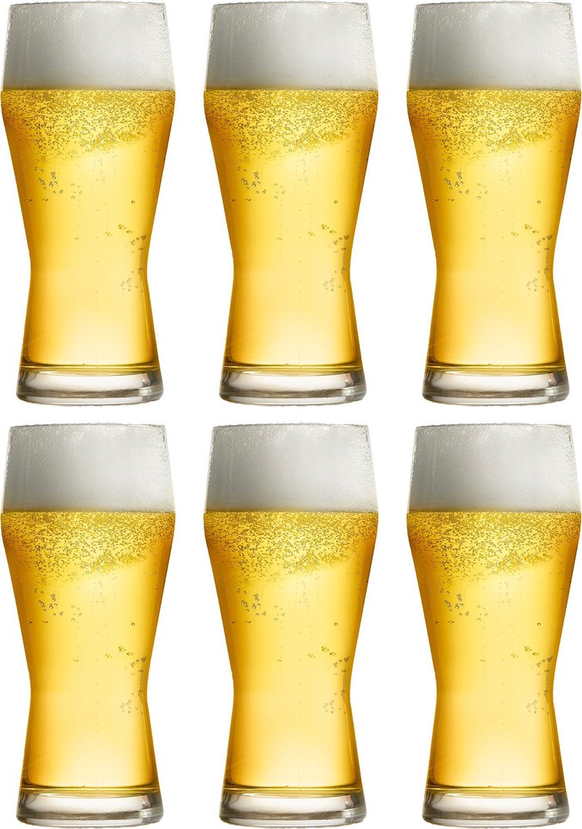 Libbey Bierglas Pilsner - 400 ml / 40 cl - set van 6 - hoge kwaliteit - groot formaat - vaatwasserbestendig