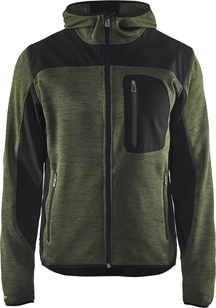 Blaklader 4930 2117 Gebreid Vest Legergroen/Zwart4XL