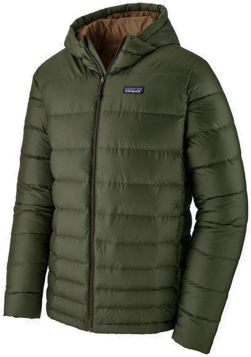 Patagonia Hi-Loft Down hoody heren casual jas donkergroen