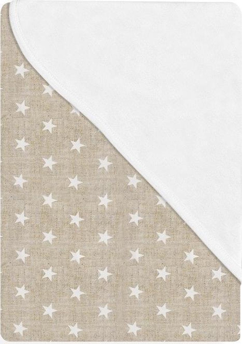 Interbaby Babydeken Star 75 X 65 Cm Katoen Beige