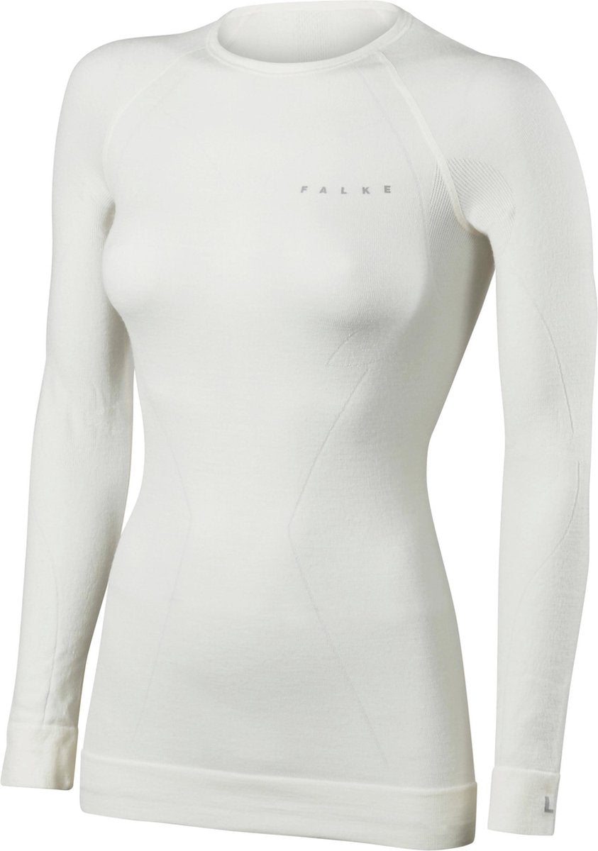 FALKE Wool Tech LS Shirt Comfort Dames 33211 - Ivoor 2040 offwhite Dames - XS