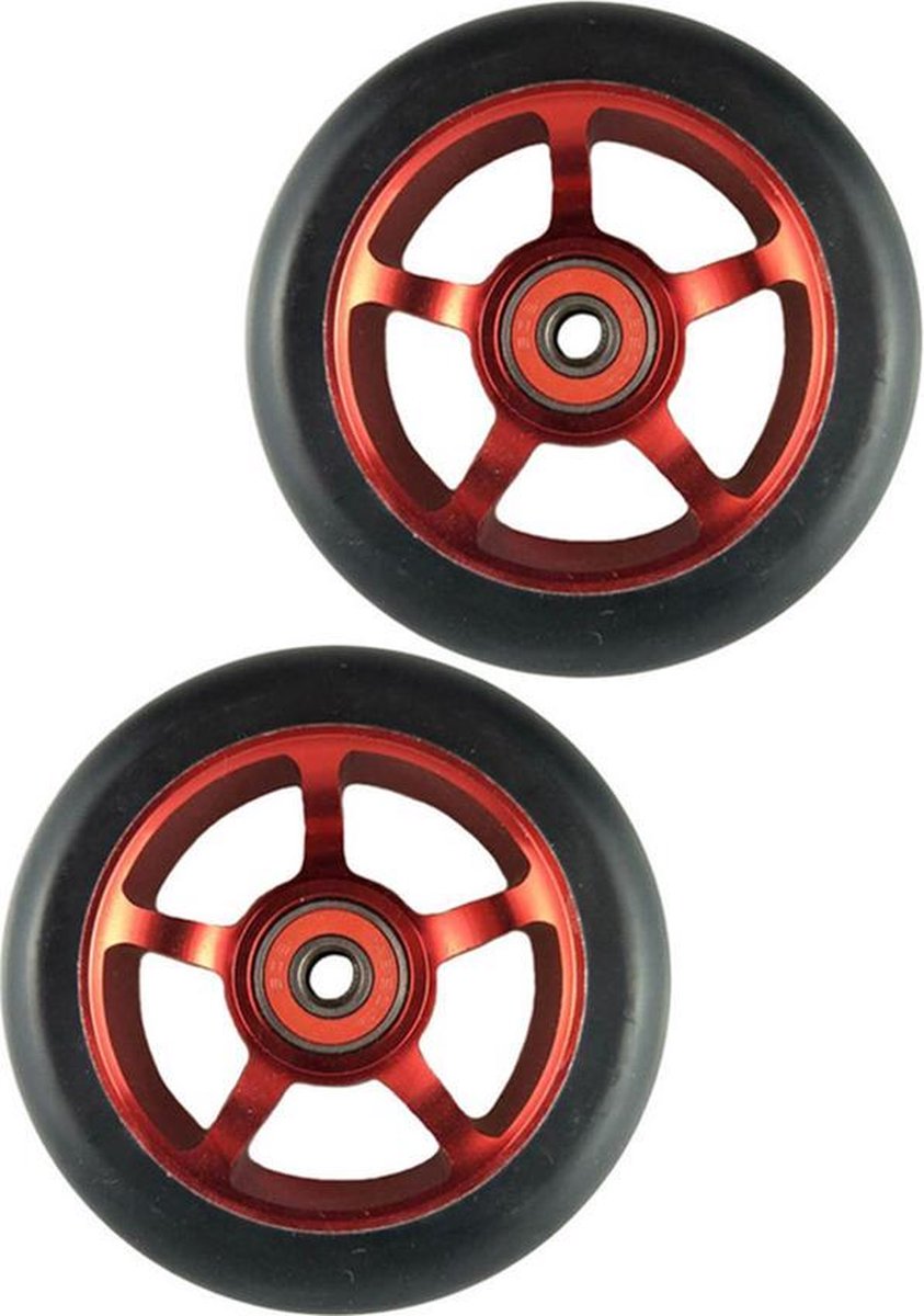 2pack Aluminium 100mm Stuntstep Wielen - (Geschikt voor alle merken stuntstep)
