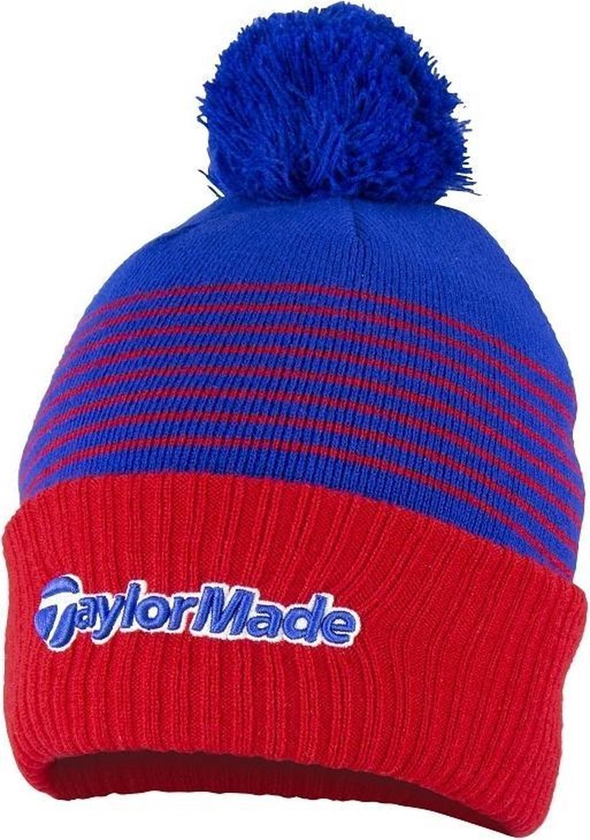 TaylorMade Bobble Beanie 2020  - Rood Blauw
