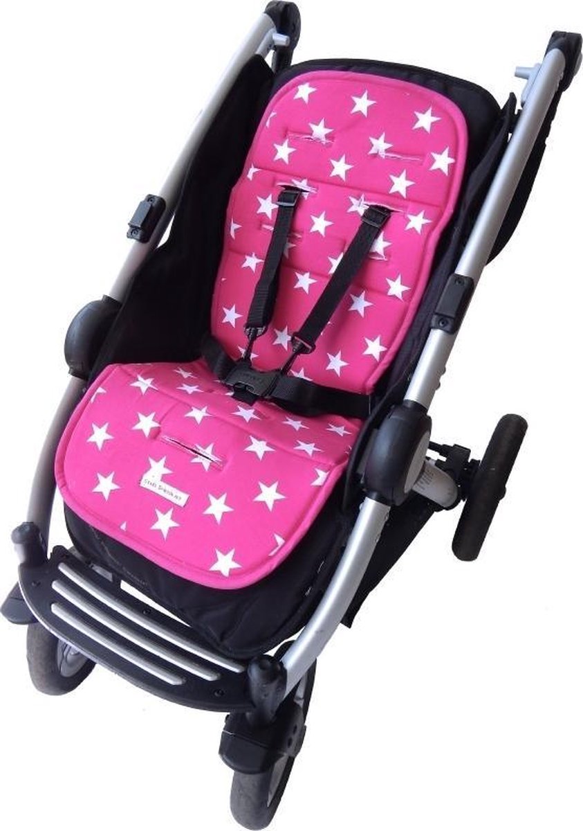Bliss Buggy Inlegkussen - Ster Roze
