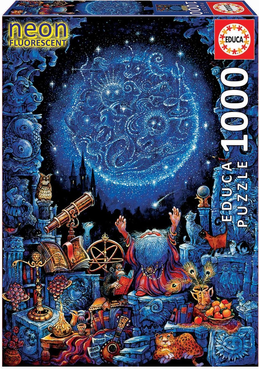 Educa - Astrologe 1000 Teile Nachtleuchtpuzzle