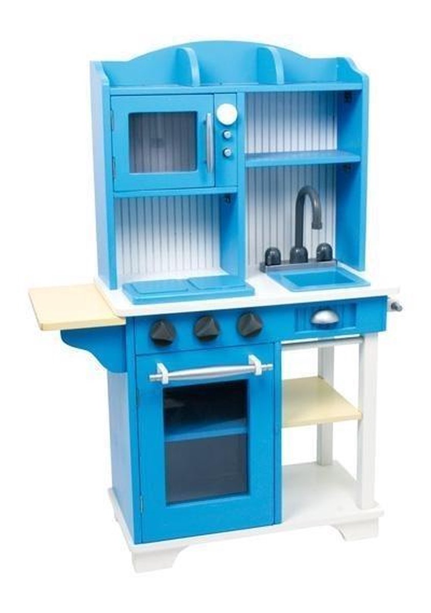 Base Toys Kinderkeuken Blauw - Hout