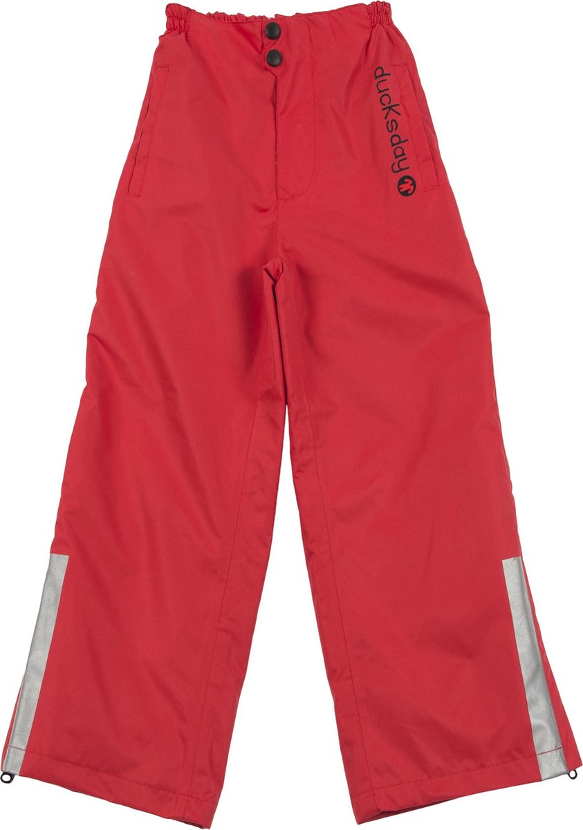 Ducksday - regenbroek voor kinderen unisex - Rood - 12 jaar
