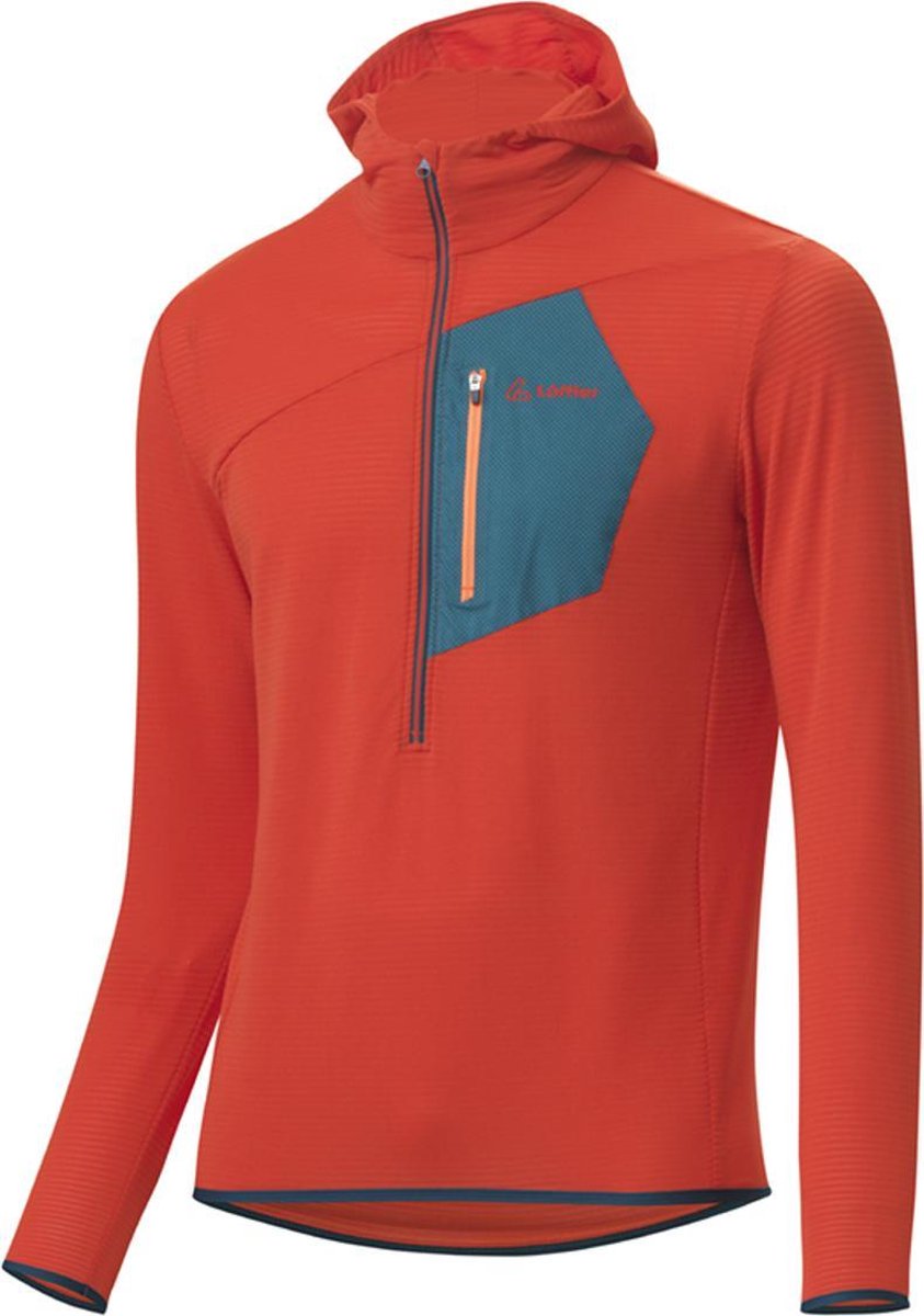 Loeffler shirt lange mouwen M HZ Hoody Aero TechFleece - Oranje - 48