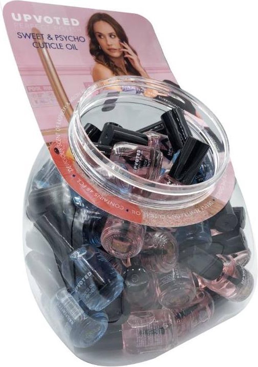 Nail Perfect UPVOTED Cuticle Oil Sweet & Psycho Fishbowl 48 x 5ml