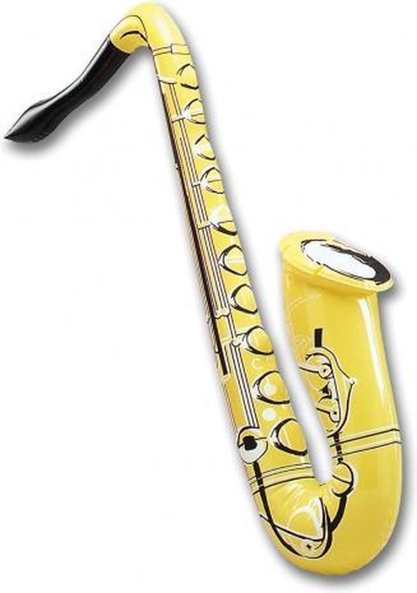 Opblaasbare saxofoon neon kleur  groen