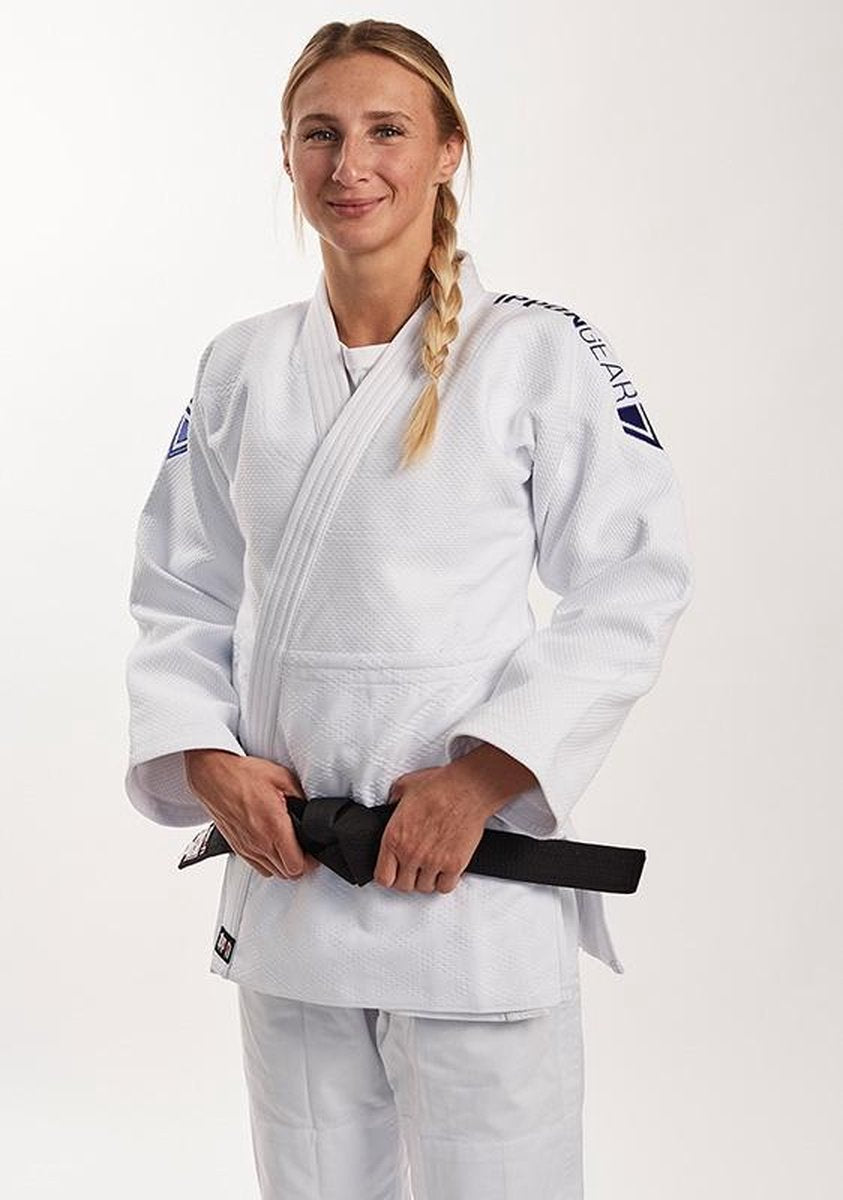Ippon Gear Fighter Legendary Slim Fit judojas - Product Kleur: Wit / Product Maat: 140