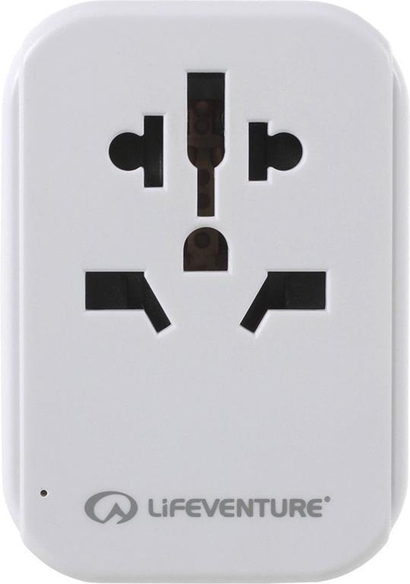 Lifeventure Reisadapter Usb Europa 75 Mm Wit