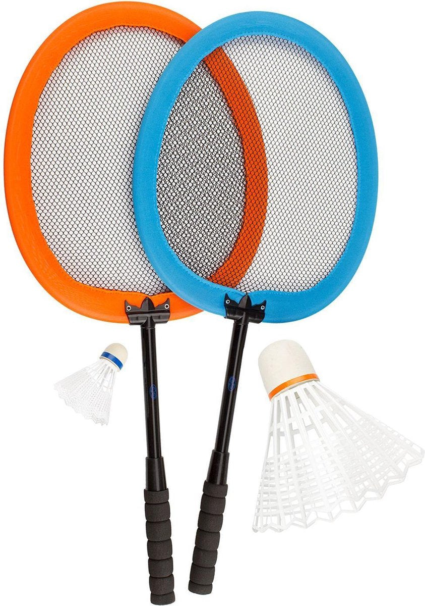 Get & Go Badminton Set - XXL - Blauw/Oranje