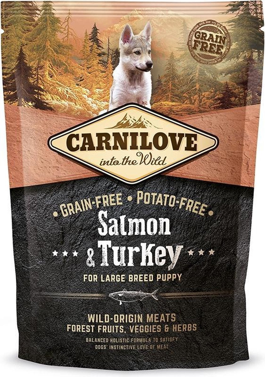 Carnilove Puppy large breed hondenvoer Zalm & Kalkoen 3kg