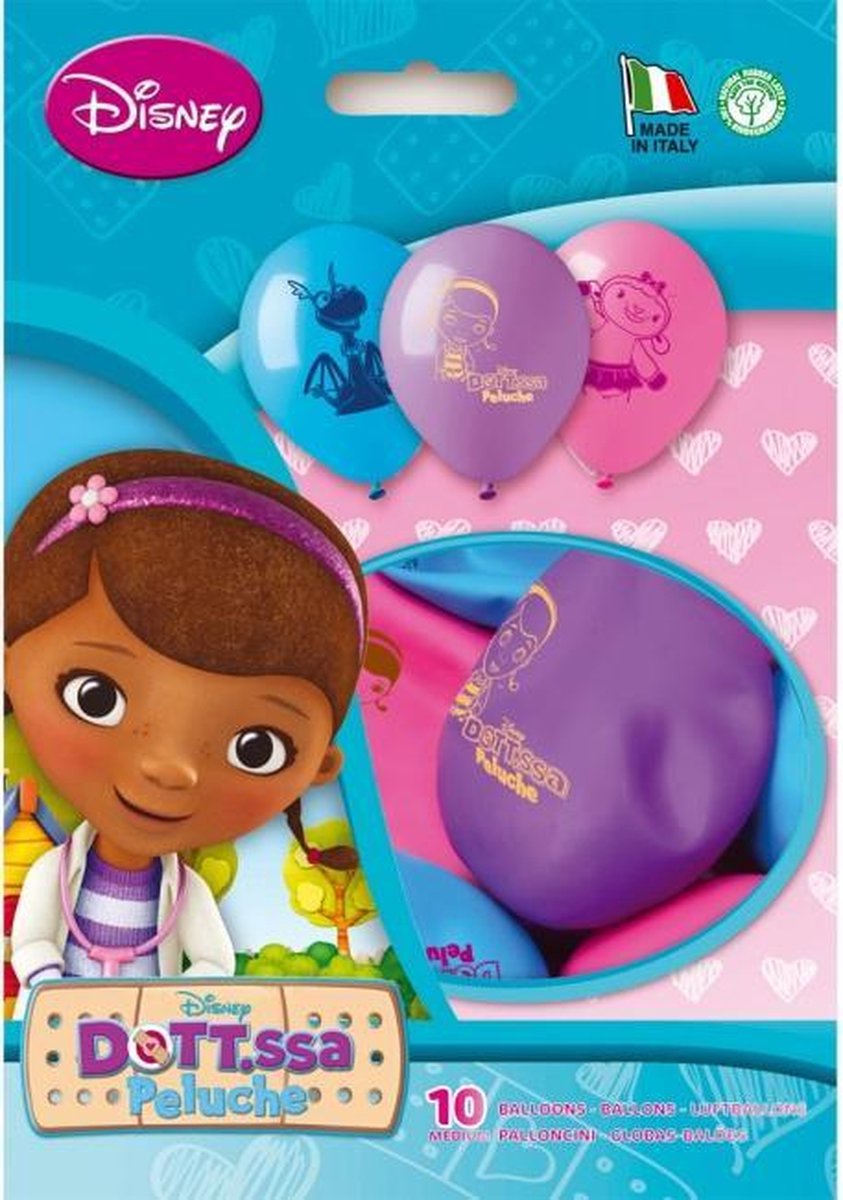 Procos Ballonnen Doc Mc Stuffins Junior 28 Cm Latex 10 Stuks