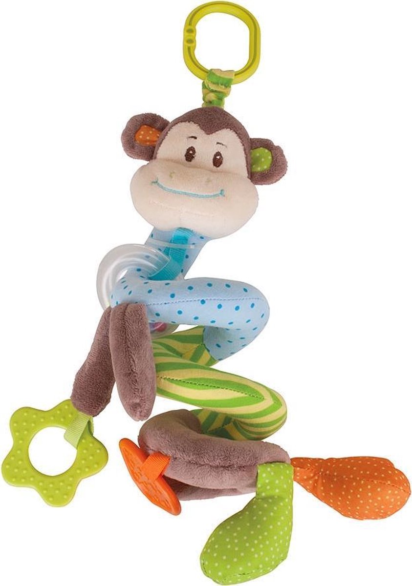 Bigjigs Cheeky Monkey Spiral Cot Rattle