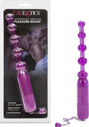 Waterproof Vibrating Pleasure Beads  - Purple