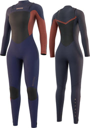 Mystic Dames Wetsuit Diva Fullsuit 5/3mm Double Fzip Women - Night Blue M