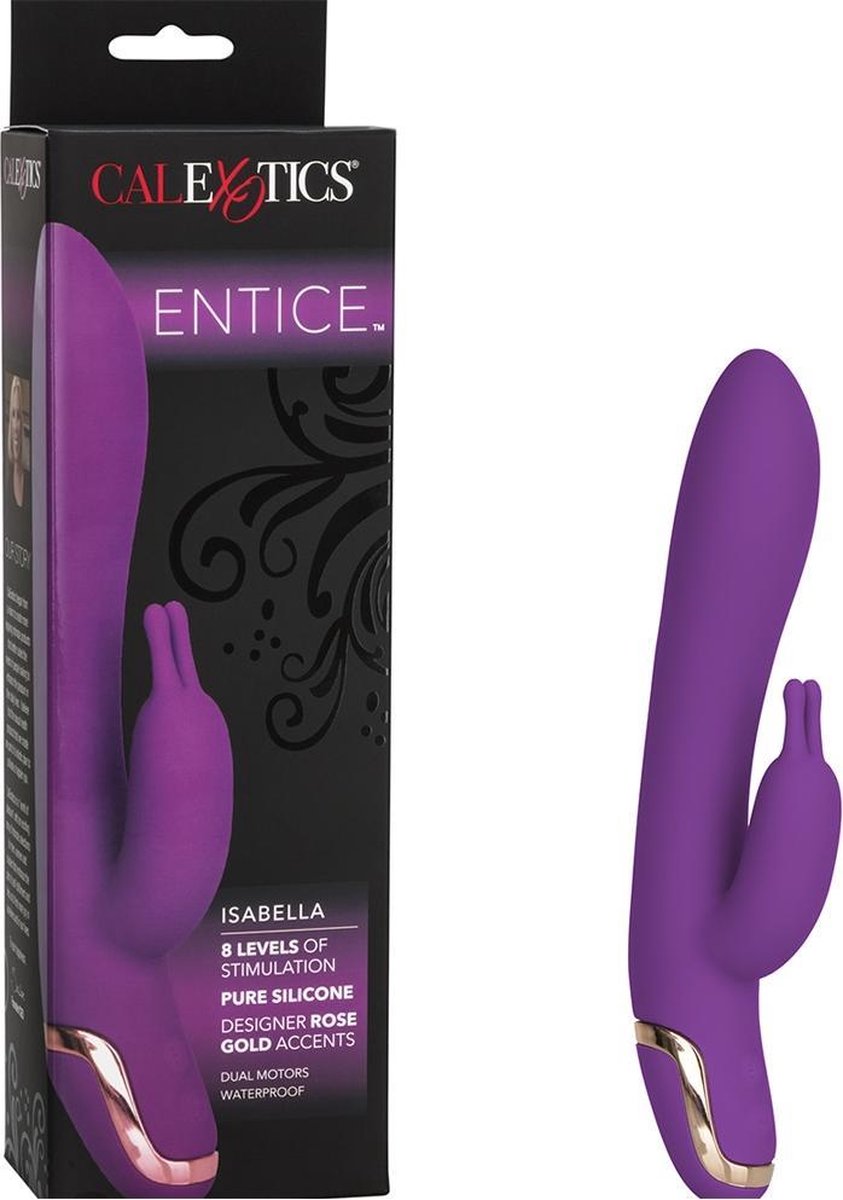 Entice Isabella - Raspberry - Silicone Vibrators - Rabbit Vibrators