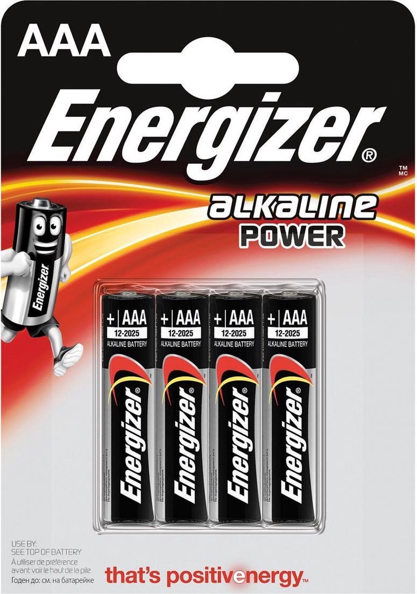 19x Energizer batterijen Alkaline Power AAA