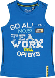 Quapi Bodi - Fresh Blue Singlet - maat 80