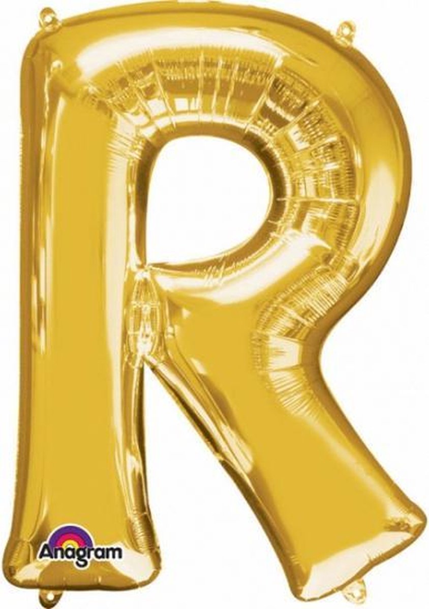 Letter R ballon goud 86 cm