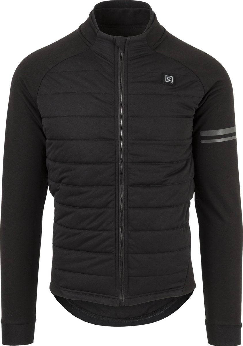 AGU Jack Deep Winter Heated Black Fietsjack Heren - Maat L