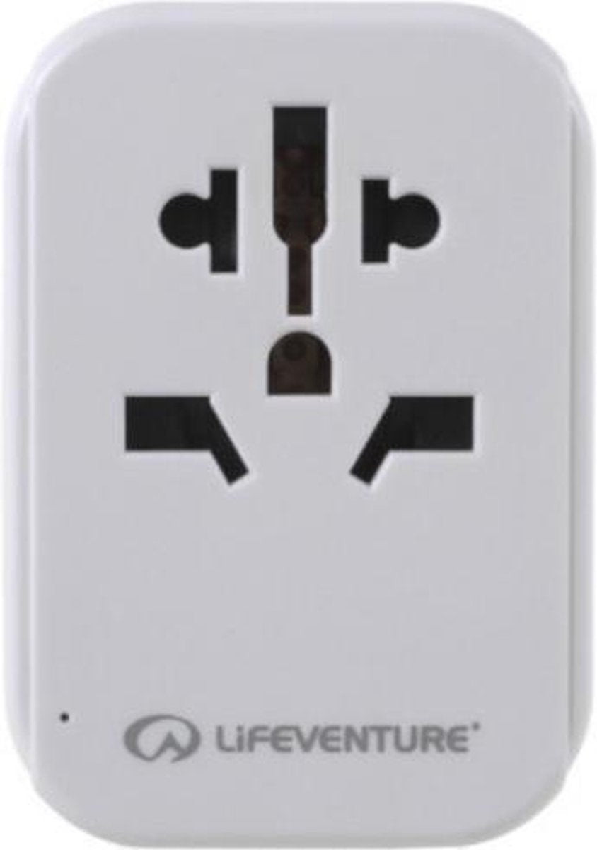 Lifeventure Reisstekker Usb 250v Wit