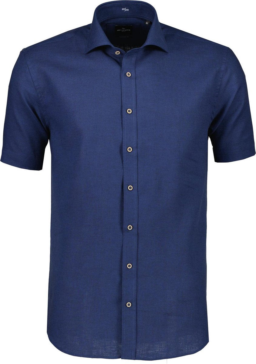 Jac Hensen Overhemd - Modern Fit - Blauw - 4XL Grote Maten