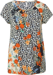 SOYA CONCEPT - BLOUSE - 3810 DARK ORANGE COMBI