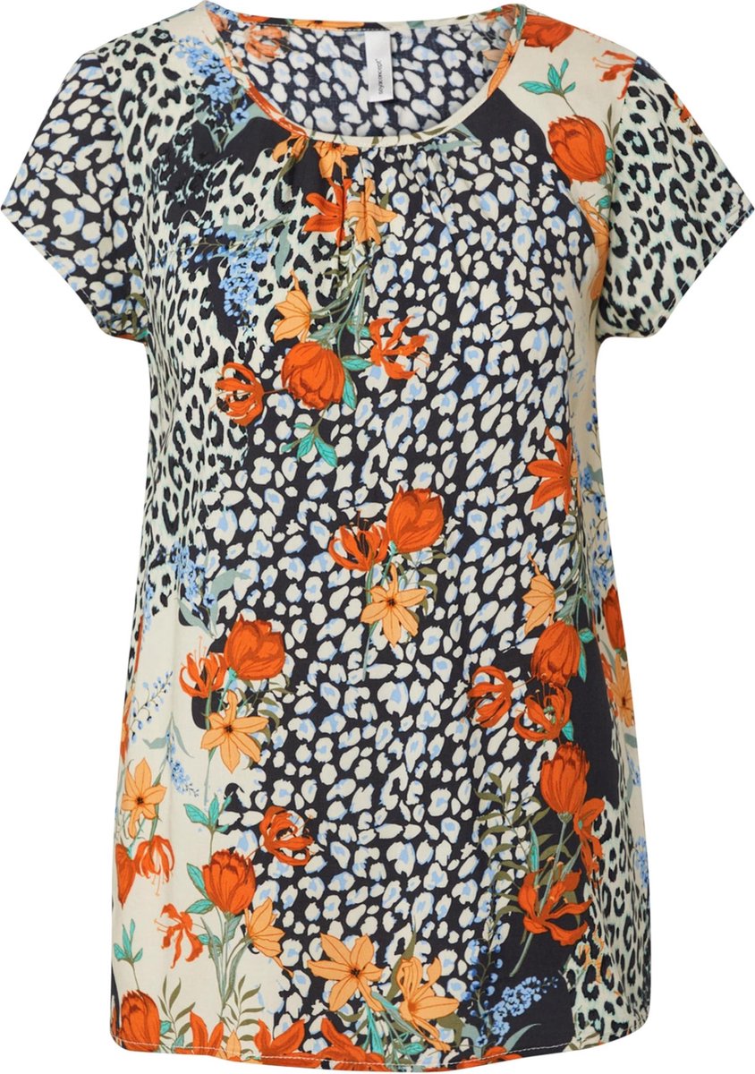 SOYA CONCEPT - BLOUSE - 3810 DARK ORANGE COMBI