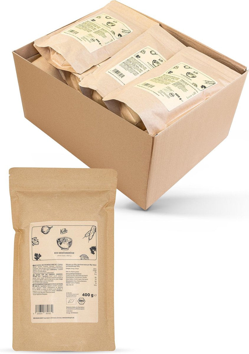 KoRo | Biologische groentebouillon zonder toegevoegd zout | 30 x 400 g