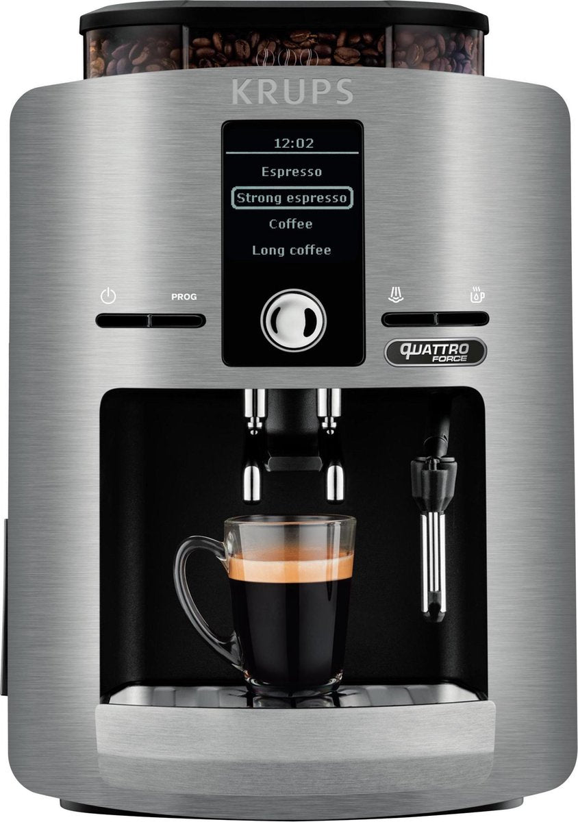 Krups Quattro Force EA82FB - Espressomachine - Zilver