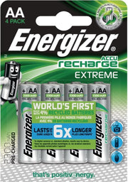 Energizer EN-EXTRE2300B4 Oplaadbare Nimh Batterij Aa 1.2 V Extreme 2300 Mah 4-blister