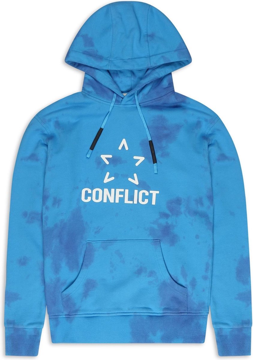 Conflict Hoodie Tie Dye Blue