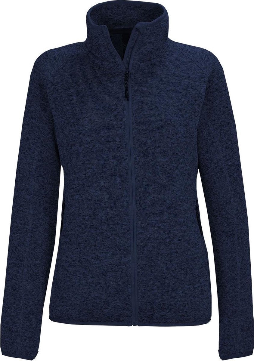 Kjelvik dames vest Truda navy gemeleerd - maat 46