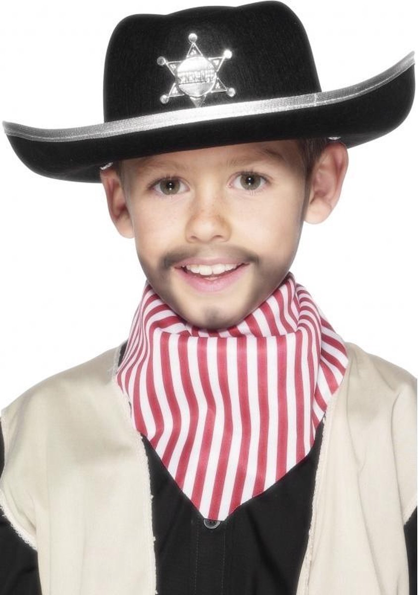 4x stuks cowboyhoed voor kinderen - Carnaval verkleed hoeden