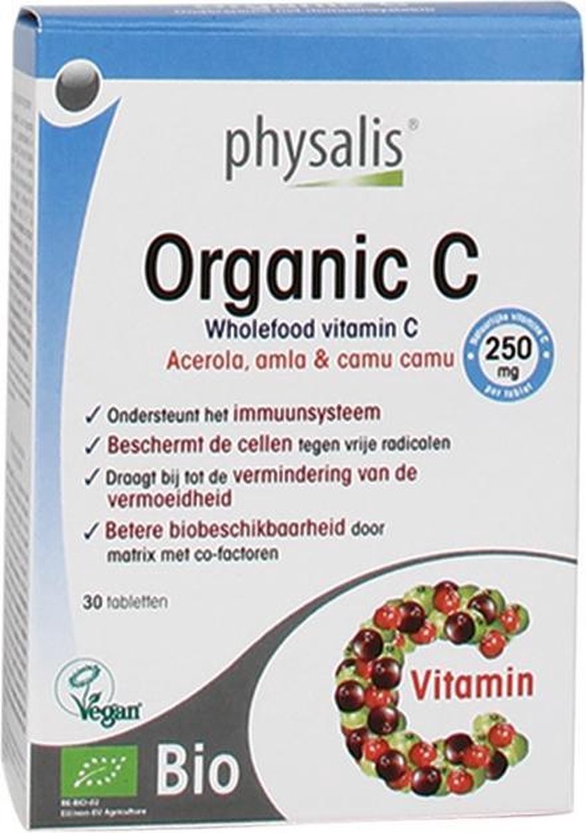 PHYSALIS ORGANIC WHOLEFOOD VITAMINE C 30 TABLETTEN