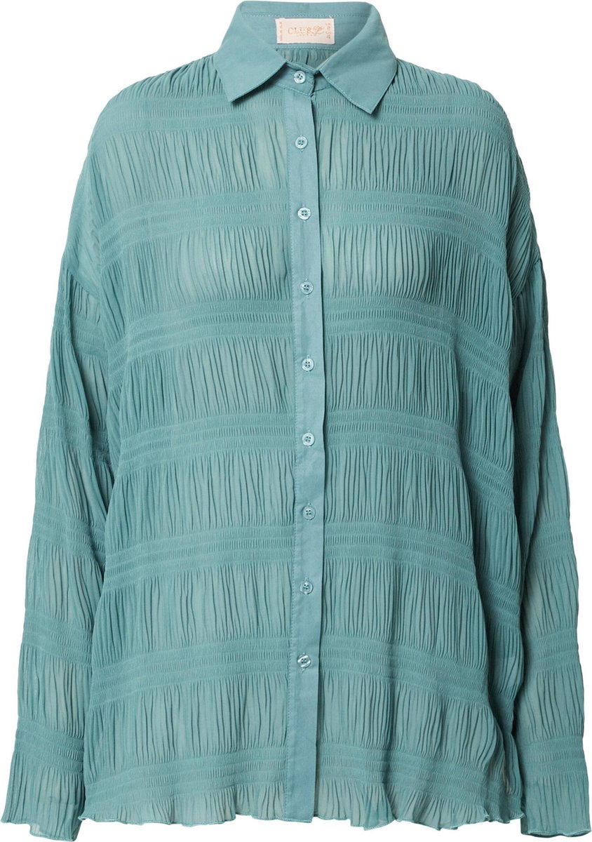 Club L London blouse Jade Groen-10 (M)