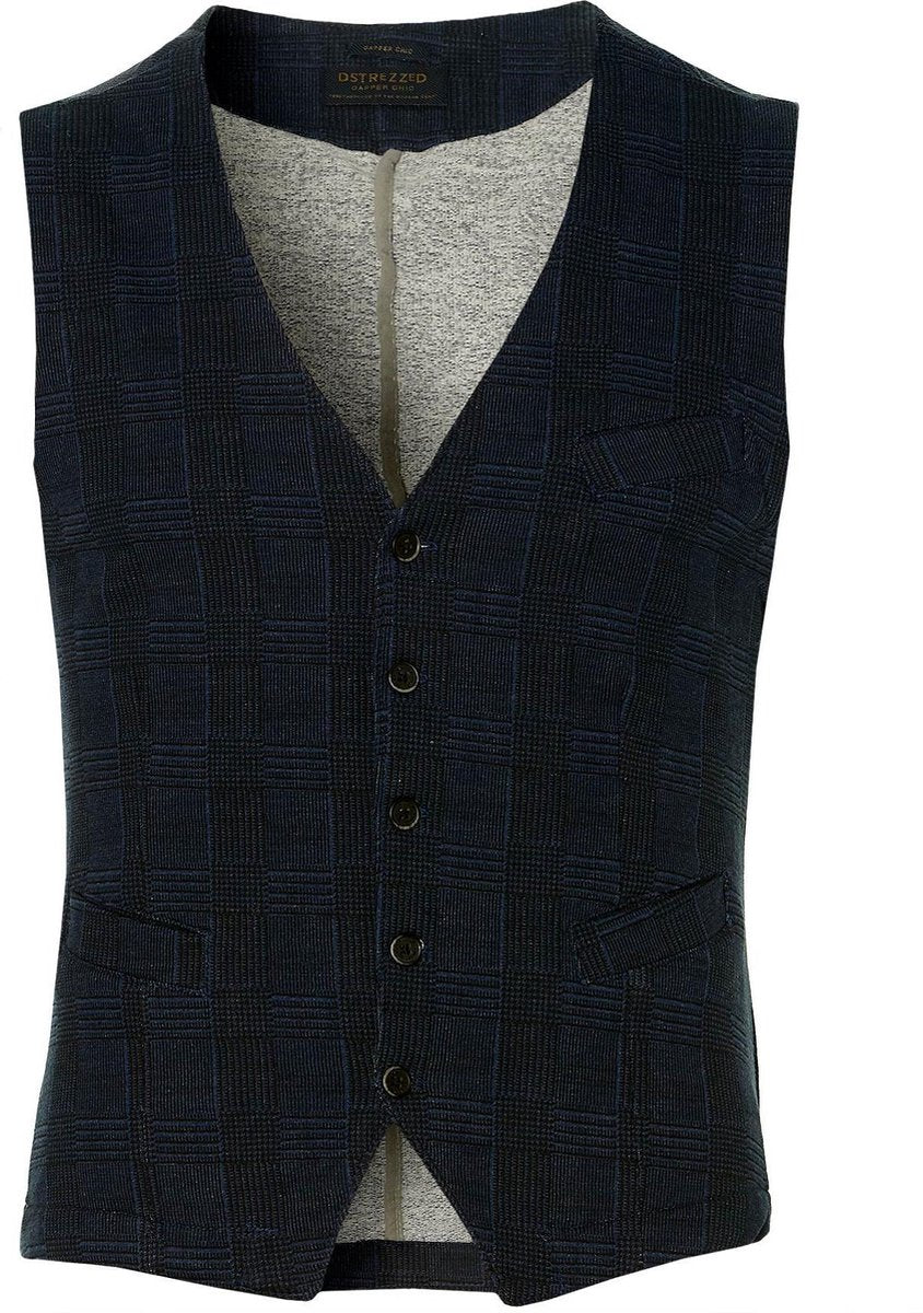 Dstrezzed Gilet - Slim Fit - Blauw - M